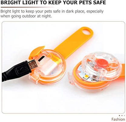 Pet Glow Pendant Light Pendant Pet Hanging Adorn Dog Safety Pendant Outdoor Dog Luminous Pendant Dog Leash Lights For Night Walking Luminous Dog Pendant Dog Neck Decor