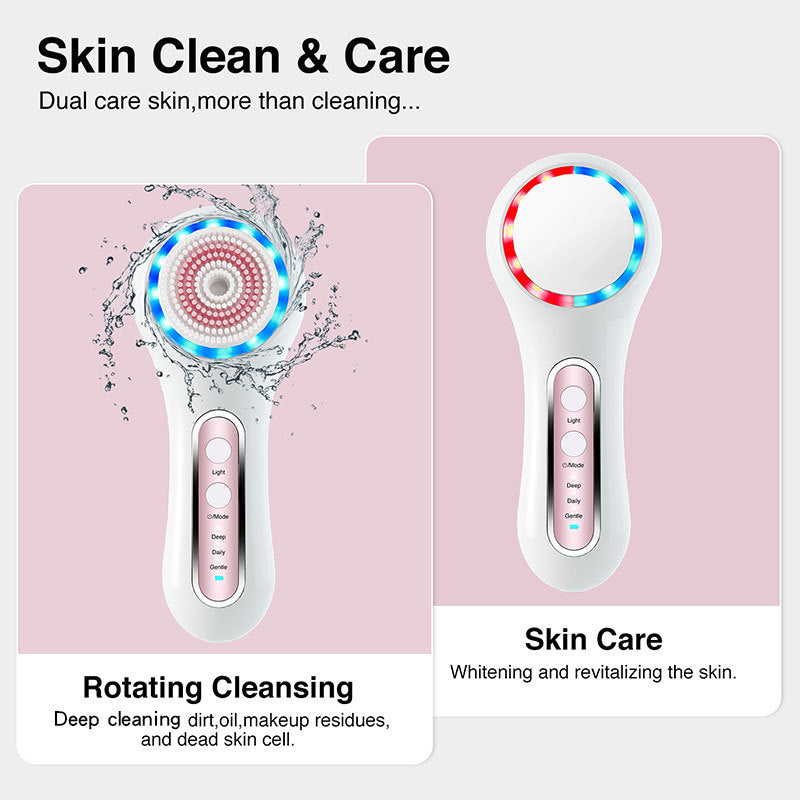 Multifunctional Electric Facial Cleansing Brush – Deep Clean & Blackhead Remover