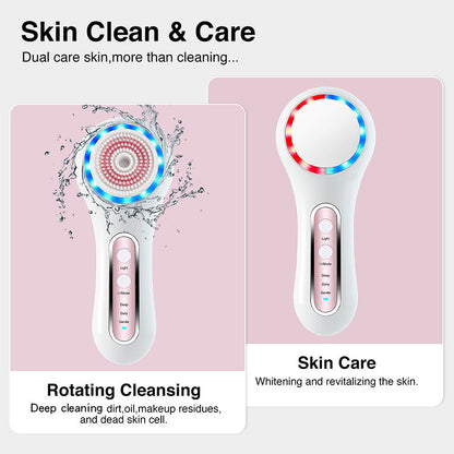 Multifunctional Electric Facial Cleansing Brush – Deep Clean & Blackhead Remover