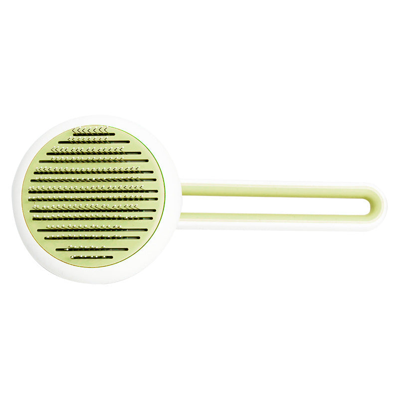 🐕 Pet Brush with Smart Self-Cleaning Mechanism