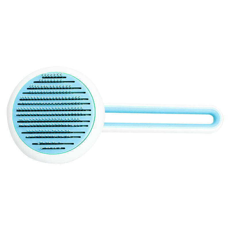 🐕 Pet Brush with Smart Self-Cleaning Mechanism
