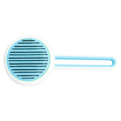 🐕 Pet Brush with Smart Self-Cleaning Mechanism