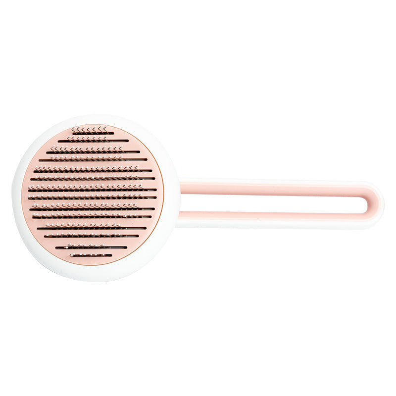 🐕 Pet Brush with Smart Self-Cleaning Mechanism