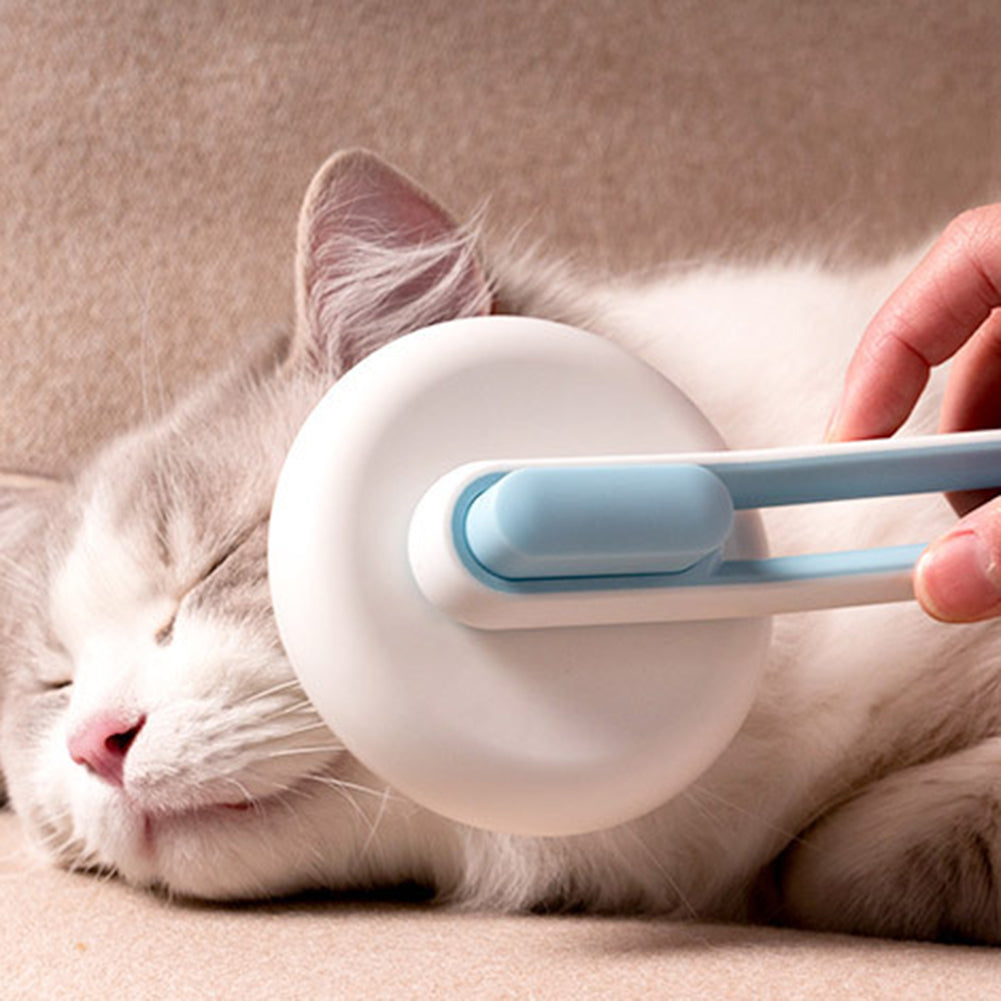 🐕 Pet Brush with Smart Self-Cleaning Mechanism