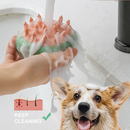 🐶 2-in-1 Pet Bath Massager Brush