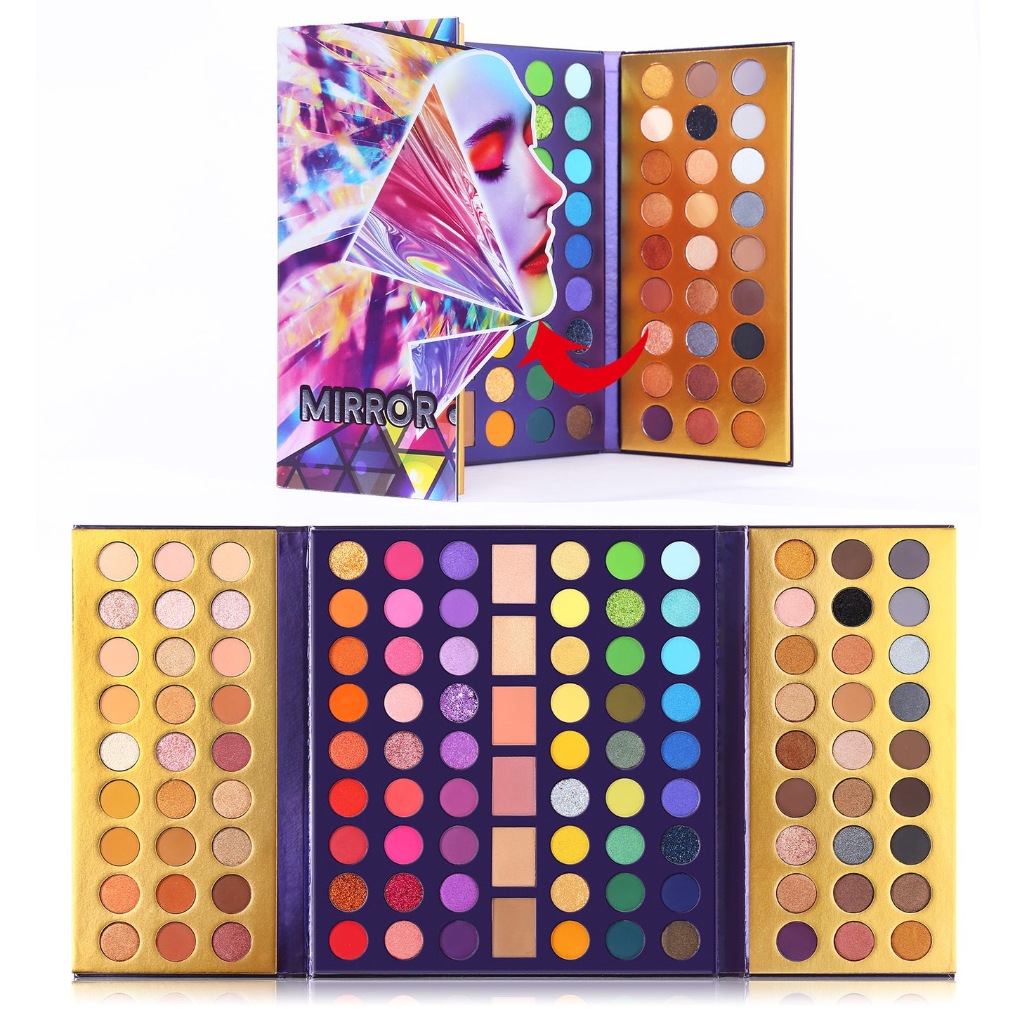 114-Color Magic Earth Palette – Multi-Effect Eyeshadow, Blush & Highlighter