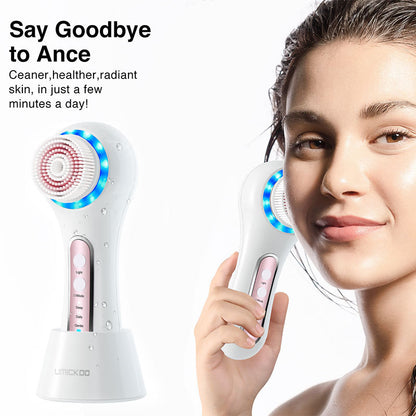 Multifunctional Electric Facial Cleansing Brush – Deep Clean & Blackhead Remover