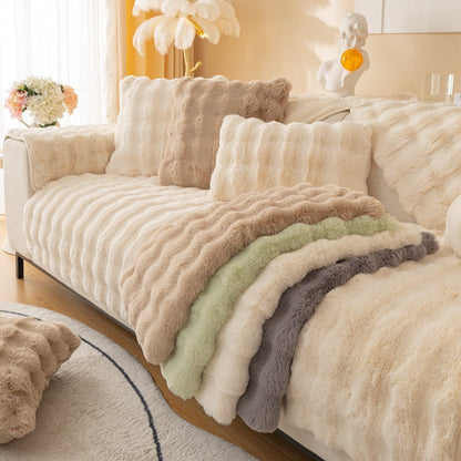 ⛄️ Wavy Sofa Cover with Ultra-Soft Coating [Super Stretchable]