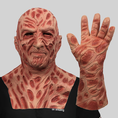 Nightmare Freddy Full-Face Mask – Horror Demon Headgear & Parody Halloween Prop