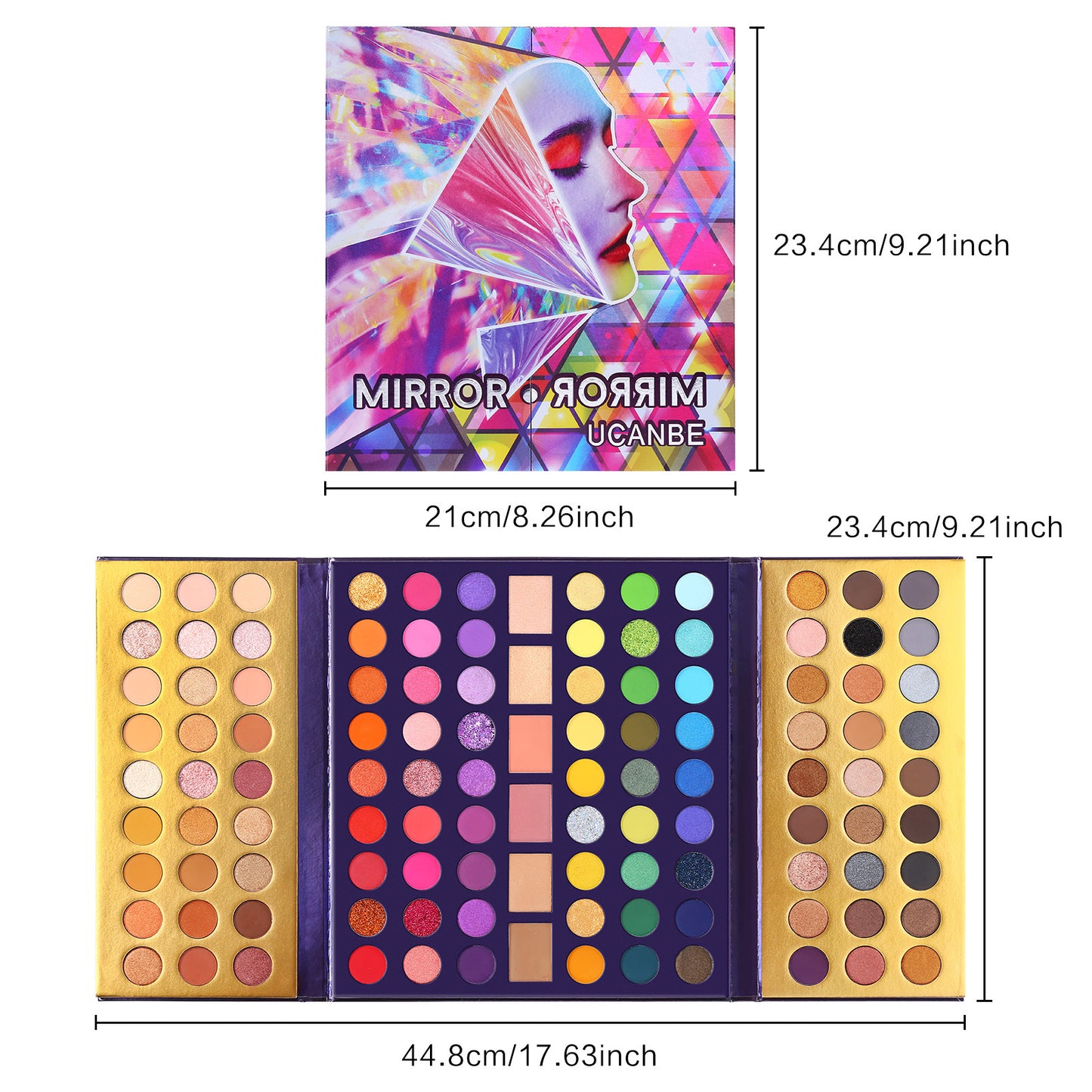 114-Color Magic Earth Palette – Multi-Effect Eyeshadow, Blush & Highlighter