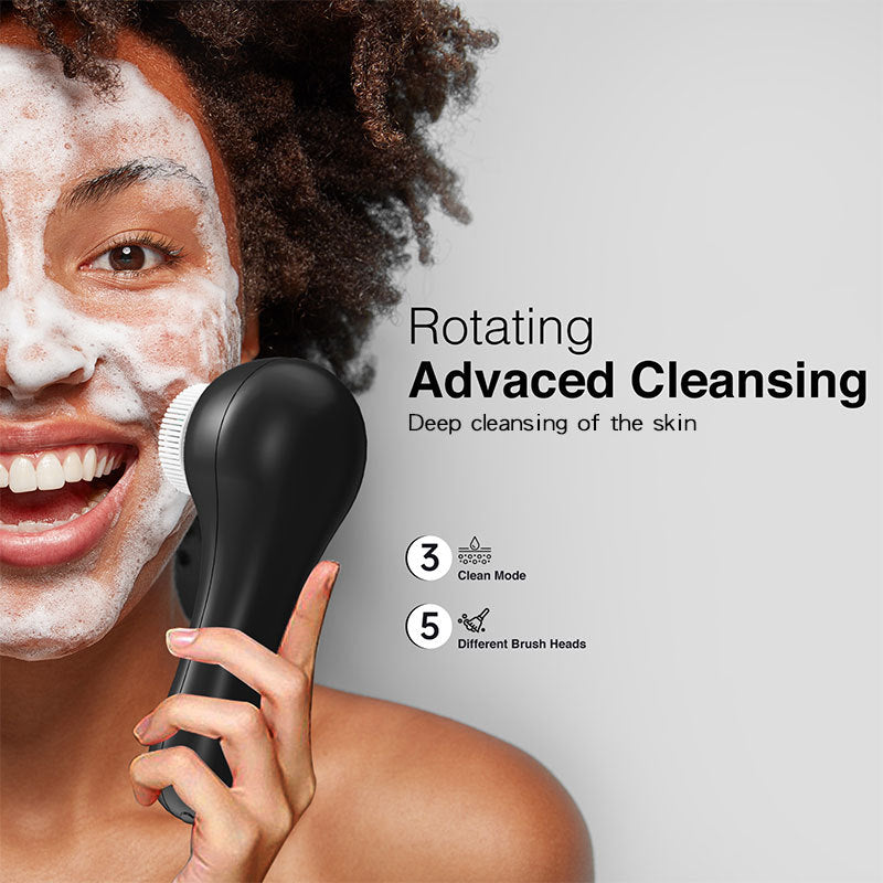 Multifunctional Electric Facial Cleansing Brush – Deep Clean & Blackhead Remover