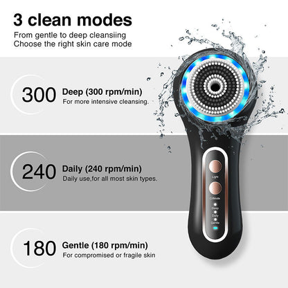 Multifunctional Electric Facial Cleansing Brush – Deep Clean & Blackhead Remover