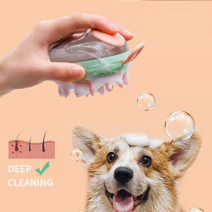 🐶 2-in-1 Pet Bath Massager Brush
